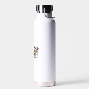 Summer Cows PNG, Beach Farm Water Bottle