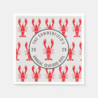 Summer Crawfish Boil Lobster Seafood Party Paper