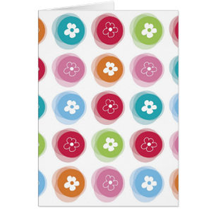 Summer Cute Daisy Flower Fuzzy Dots Colourful Fun