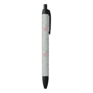 Summer cute floral pattern black ink pen