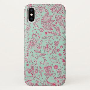 Summer cute floral pattern iPhone x case