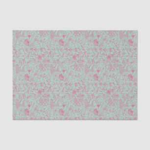 Summer cute floral pattern tissue paper