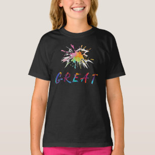 Summer Cute Multicolor Splash Baby & Kids T-Shirt