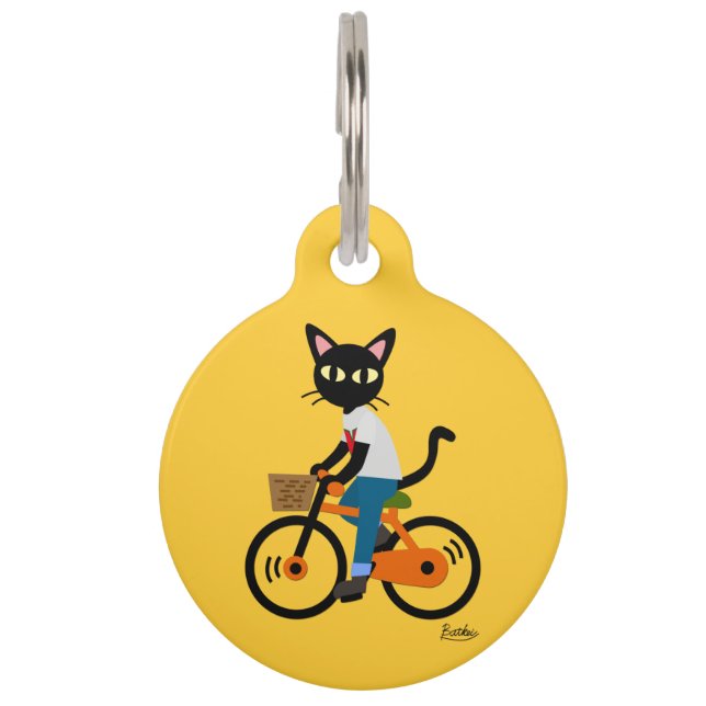 Summer Cycling Pet Tag (Front)