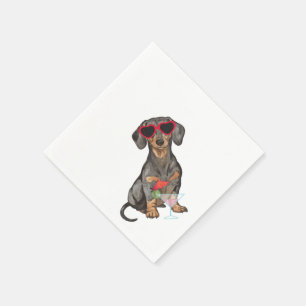 Summer Dachshund Napkin