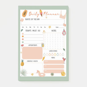 Summer Daily Planner Notepad 