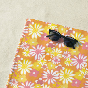 Summer Daisies Beach Towel
