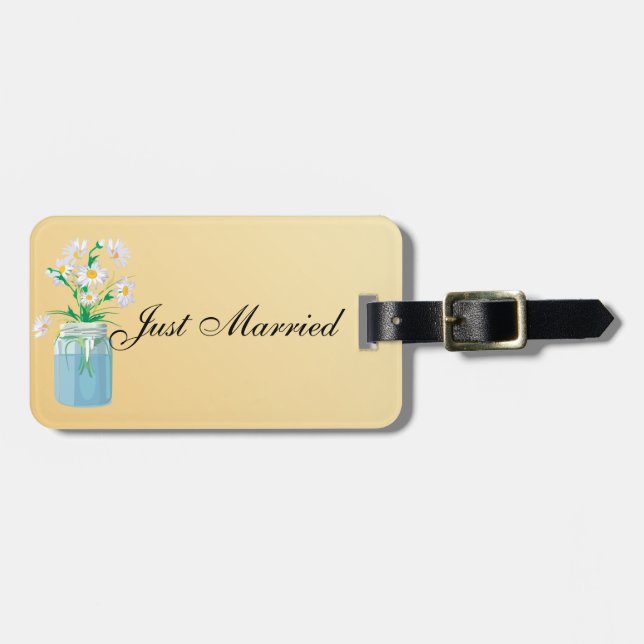 Summer Daisies Luggage Tag (Front Horizontal)