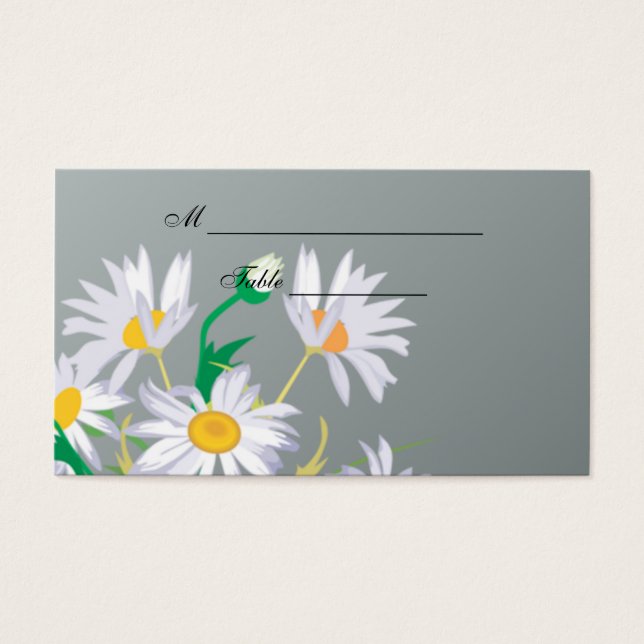 Summer Daisies Place Cards Business Card (Front)