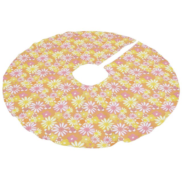 Summer Daisies Tree Skirt (Angled)