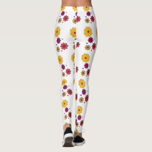 Summer Daisy Floral Women's Leggings