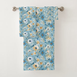 Summer Daisy Meadow Bath Towel Set