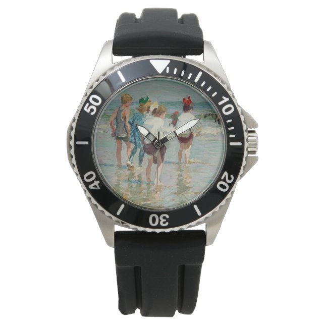 Summer Day at Brighton Beach (by E.H. Potthast) Watch (Front)