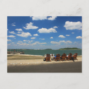 Summer Day at Georges Island, Boston Harbour Postcard