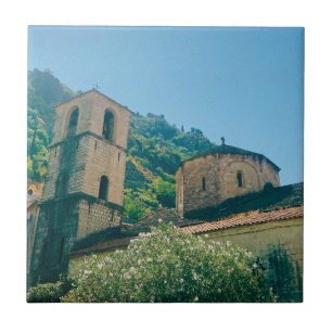 Summer day in Kotor - Montenegro Tile