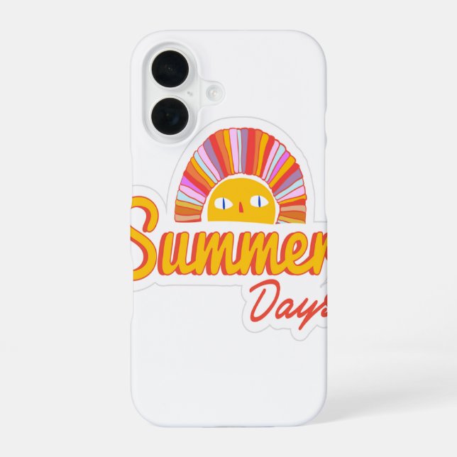 Summer day  iPhone 16 case (Back)