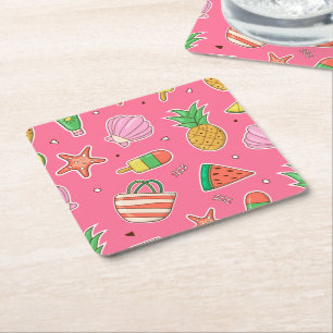 Summer Days Beach Paper Coaster