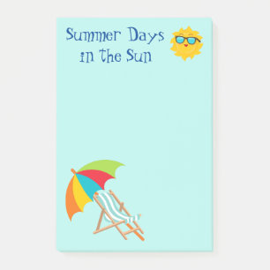 Summer Days in the Sun Post-It Notes