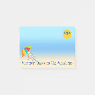 Summer Days in the Sunshine Post-It Notes