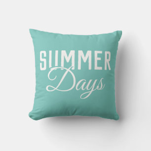 SUMMER DAYS typography   Cushion
