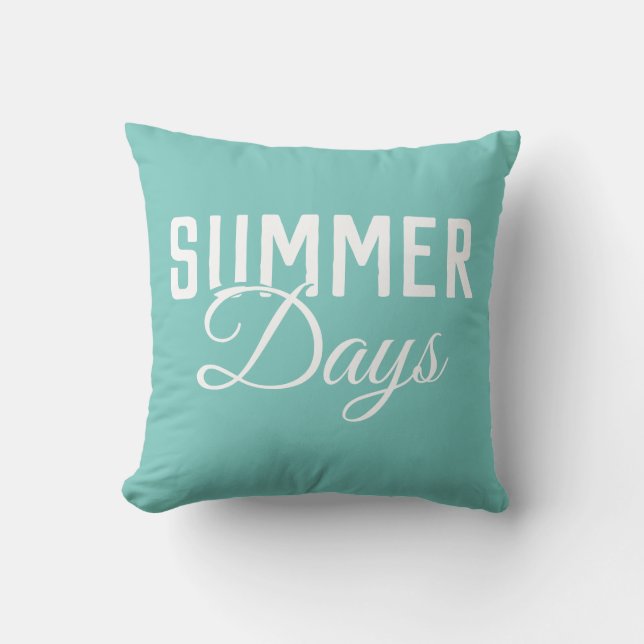 SUMMER DAYS typography | Cushion (Front)