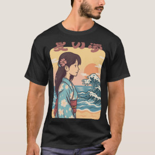 Summer Dream Japanese Wave Girl T-Shirt