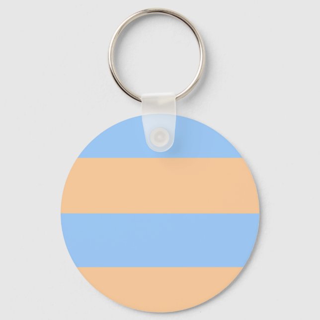 Summer Dreamsicle (Classic Stripes) Key Ring (Front)