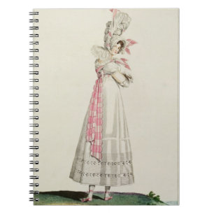 Summer Dress, fashion plate from 'Incroyables et M Spiral Notebook