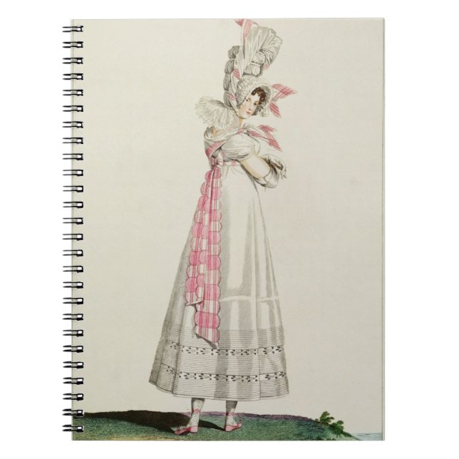 Summer Dress, fashion plate from 'Incroyables et M Spiral Notebook (Front)