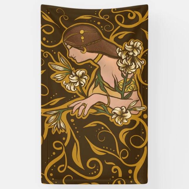 Summer Druid Goddess Banner (Vertical)