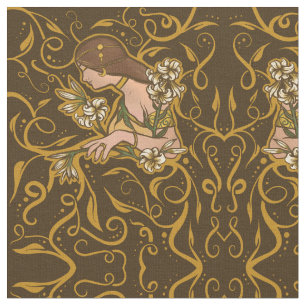 Summer Druid Goddess Fabric