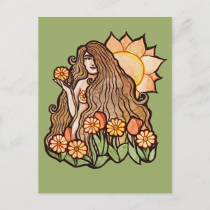 Summer Earth Goddess Postcard