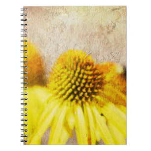 Summer Echinacea Flowers Spiral Notebook