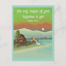 SUMMER ENERGY with huts sun blue sky and a lake