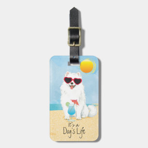 Summer Eskie Luggage Tag