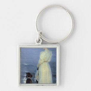 Summer Evening at Skagen Key Ring
