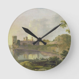 Summer Evening (Caernarvon Castle) c.1764-65 (oil Round Clock