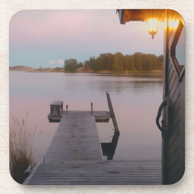 Summer evening in the swedish archipelago coaster (Front)
