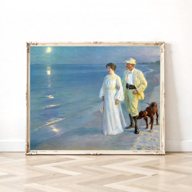 Summer evening on the beach at Skagen, P.S. Kroyer Poster (Creator Uploaded)
