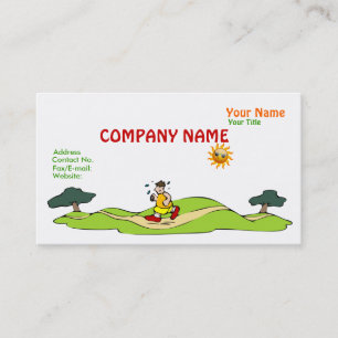 Summer Exercise Funny Business Card