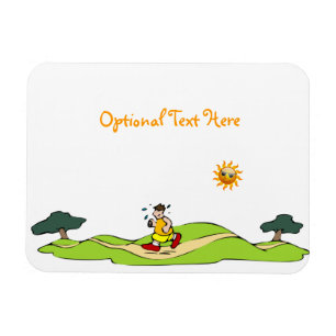 Summer Exercise Funny Flexible Magnet