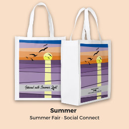 Summer Fair · Social Connect Reusable Grocery Bag