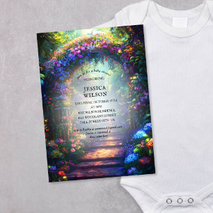 Summer Fairy Tale Enchanted Forest  Baby Shower Invitation