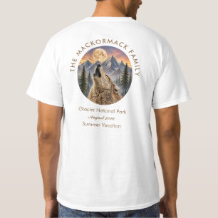Summer Family Reunion Howling Wolf Mountain Sunset T-Shirt