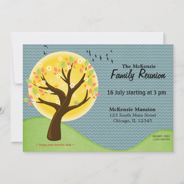 Summer Family Reunion Invitation (Front)