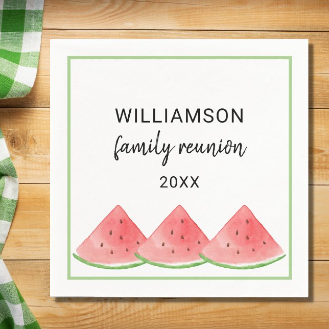 Summer Family Reunion Watermelon Napkin (Creator Uploaded)