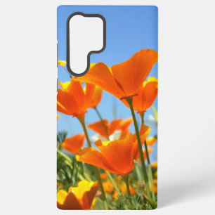 Summer feeling of wild orange flowers. samsung galaxy case