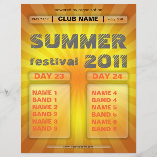 summer festival flyer (Front)