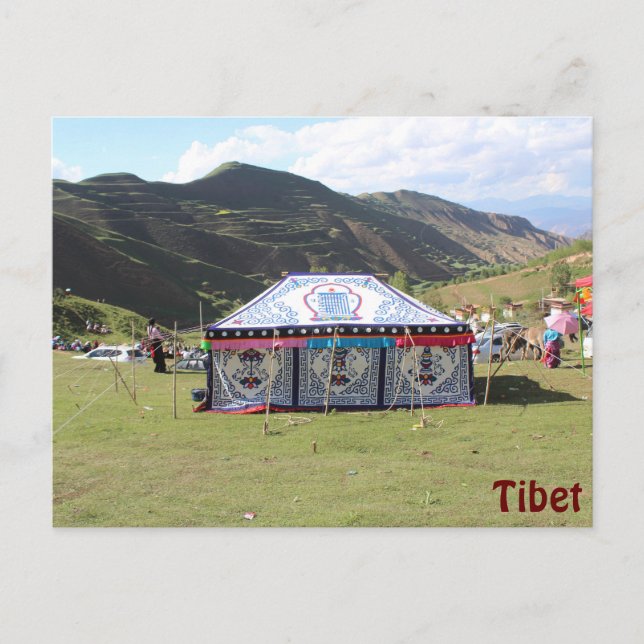 Summer Festival Tent Postcard (Front)
