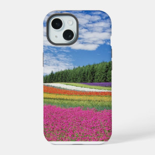 Summer Field Rows of Flowers iPhone 15 Case